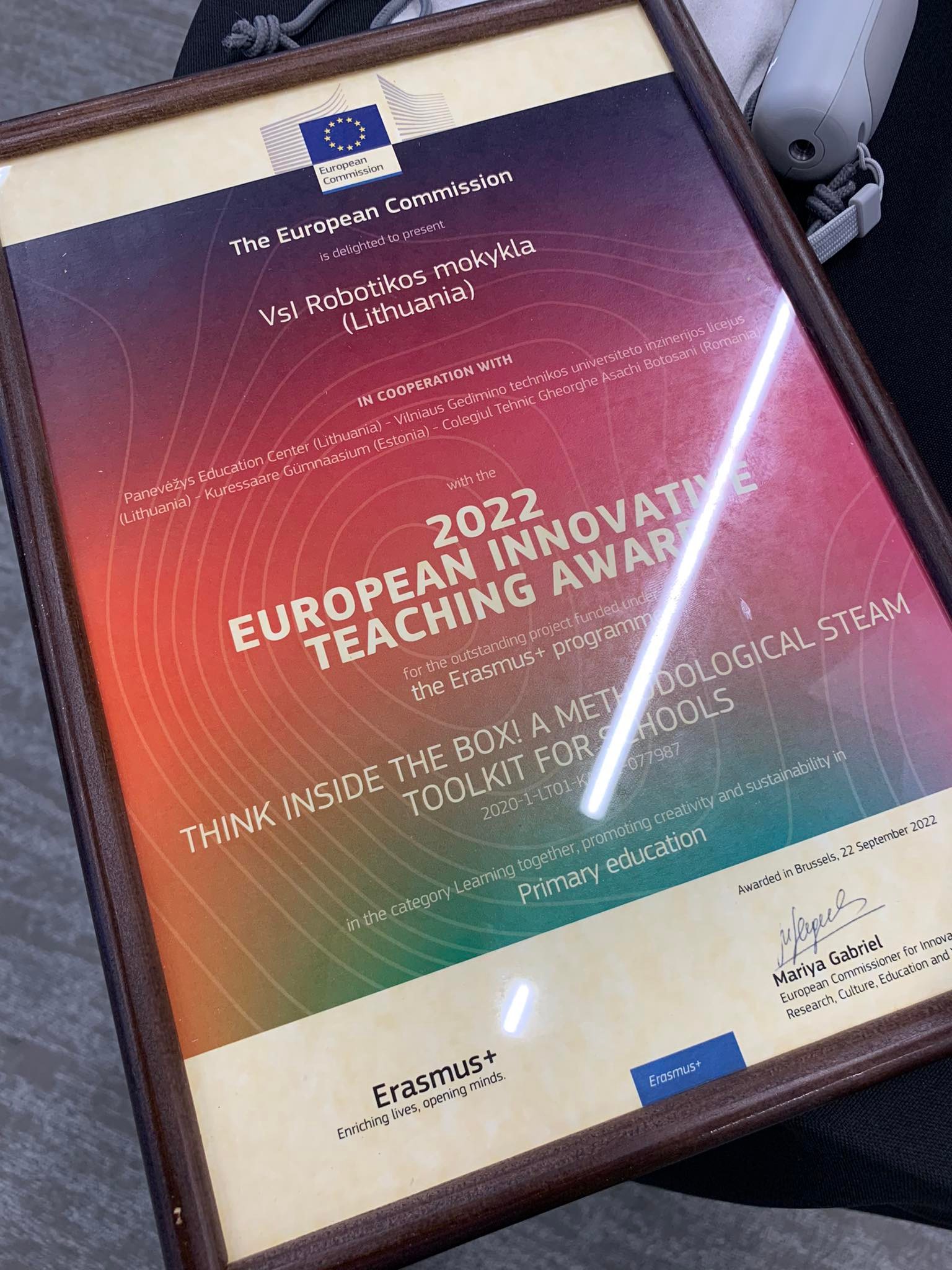 PROJECT RECEIVED THE EUROPEAN INNOVATIVE TEACHING AWARD #EITA2022! — photo 6 of 6