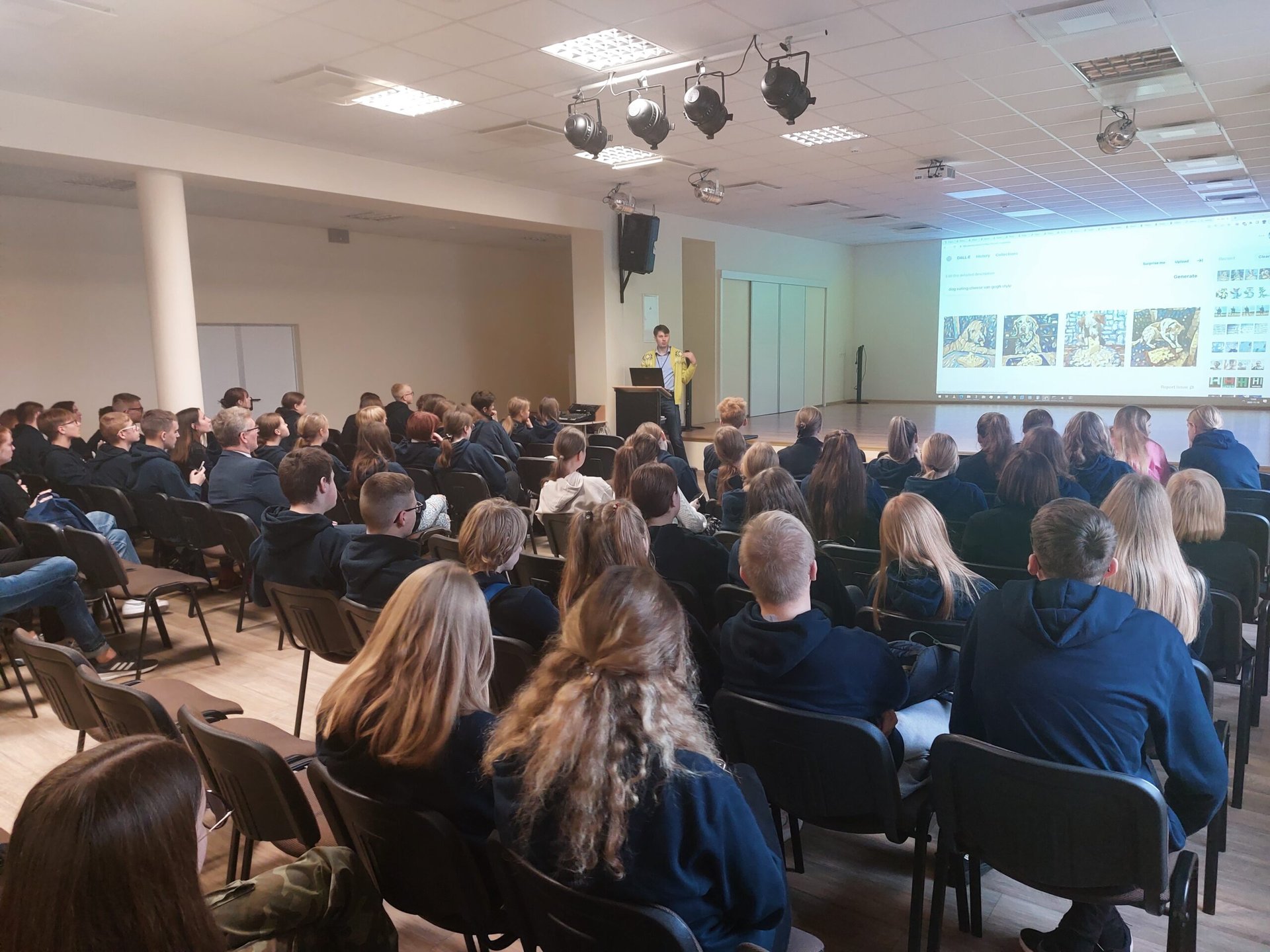 The project was introduced to gymnasium students